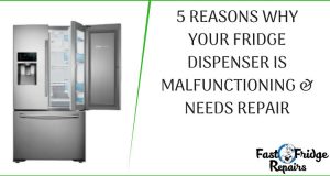 fridge dispenser malfunctioning